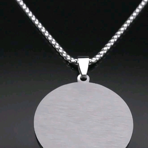 Silver Pendant Necklace with Intricate Design - Picture 8 of 8